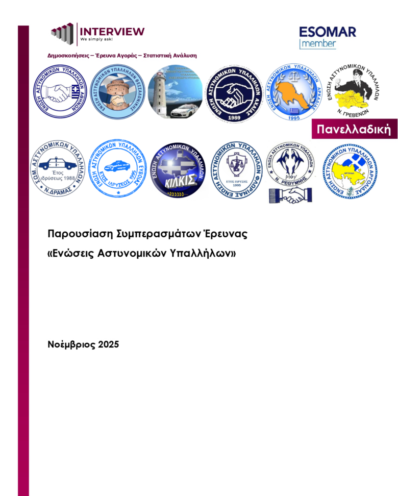 Φωτογραφία του Στιγμιότυπα από την παρουσίαση της δημοσκόπησης όπου έλαβαν μέρος 3971 μέλη των Ενώσεών μας