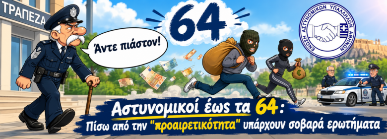 Φωτογραφία του Αστυνομικοί έως τα 64: Πίσω από την «προαιρετικότητα» υπάρχουν σοβαρά ερωτήματα
